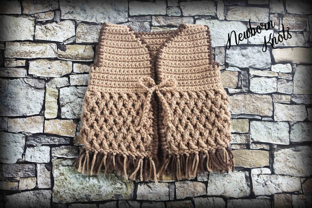 CROCHET PATTERN Baby Cowboy Vest Weaving Fringe Baby Cowboy Etsy