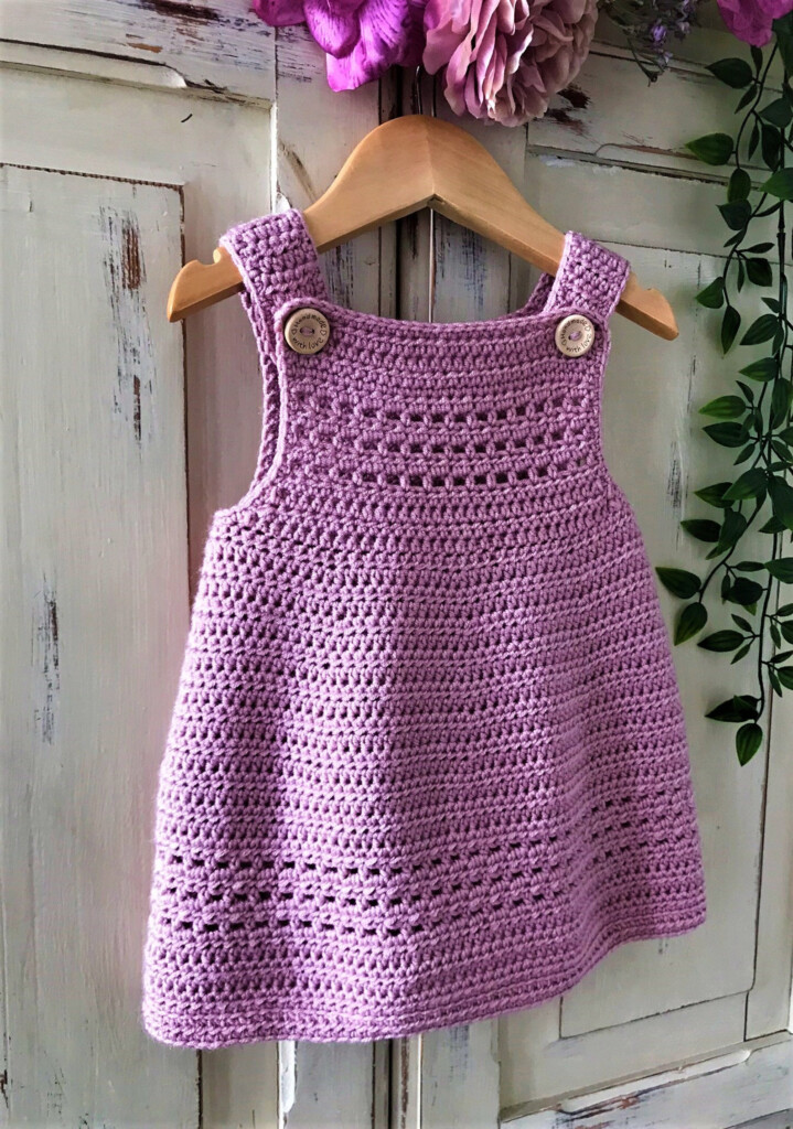 Crochet Pattern Baby Dress Pinafore Newborn To 36 Months Etsy