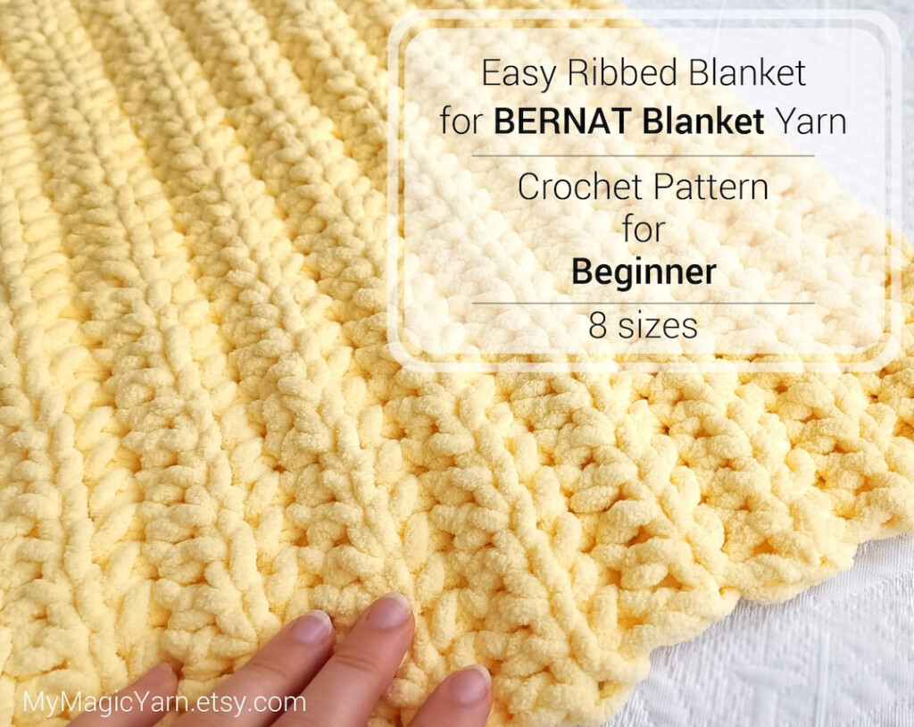 Crochet Pattern BERNAT Blanket Yarn BERNAT Baby Blanket Pattern 