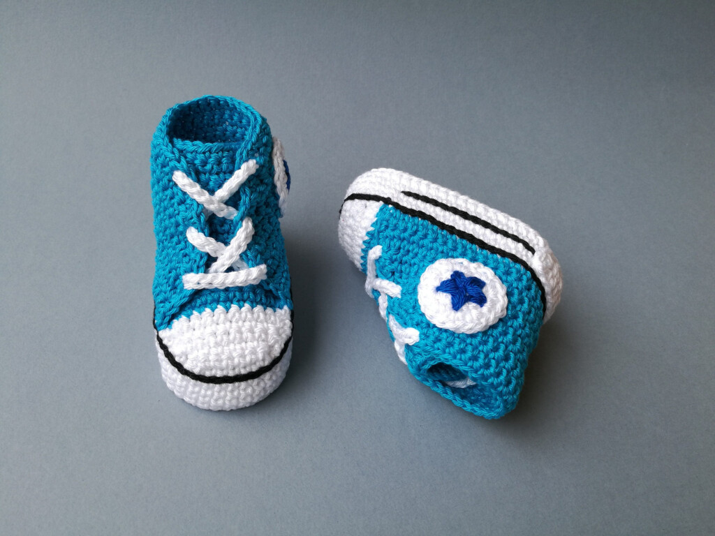 Crochet PATTERN Converse All Star Baby Sneakers Baby Etsy