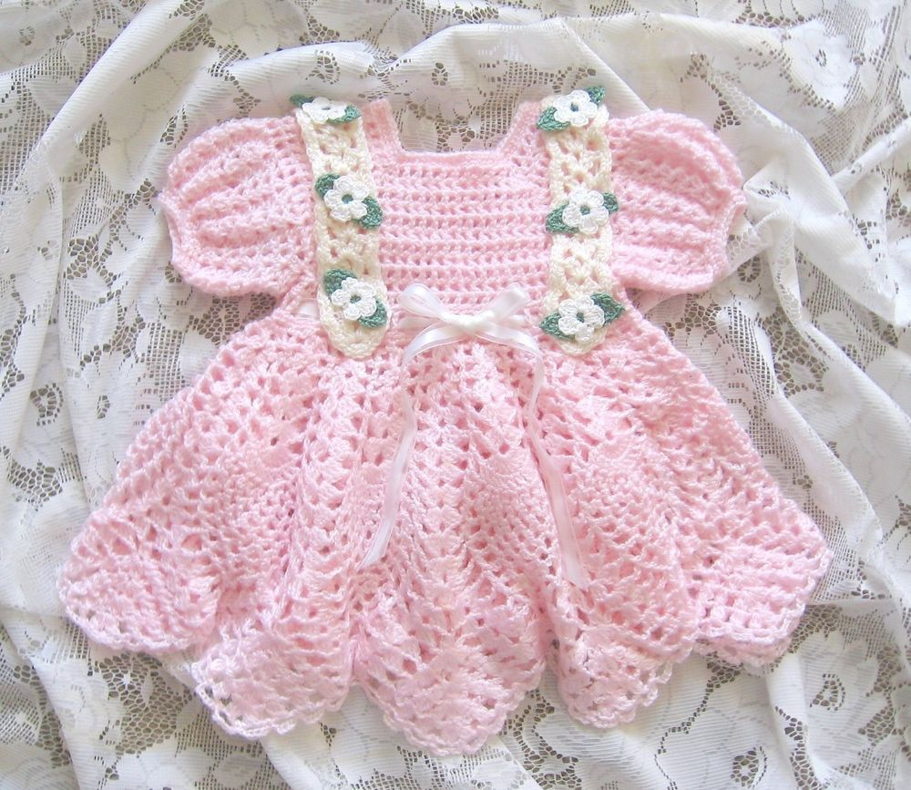 Crochet Pattern For Baileigh Baby Dress By REBECCA LEIGH 6 Months 