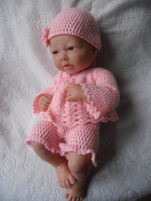 Crochet Pattern For Berenguer 14 Inch La Newborn Baby Doll Etsy In 