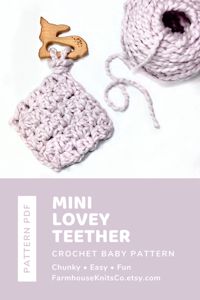 CROCHET PATTERN PDF Mini Lovey Baby Teether Easy Quick Etsy Crochet 