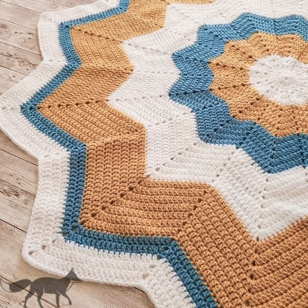 Crochet Star Baby Blanket Pattern Rising Star Baby Blanket