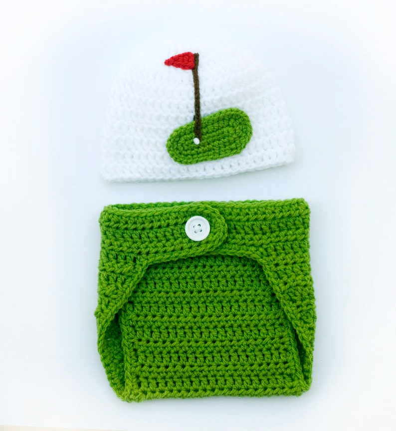 Crocheting Baby Golf HAT DIAPER Pattern PDF Baby Boy Golf Etsy