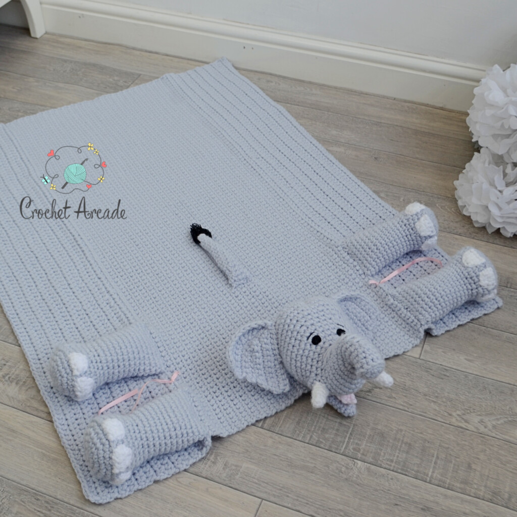 Cuddle And Play Elephant Baby Blanket Crochet Pattern Crochet Arcade