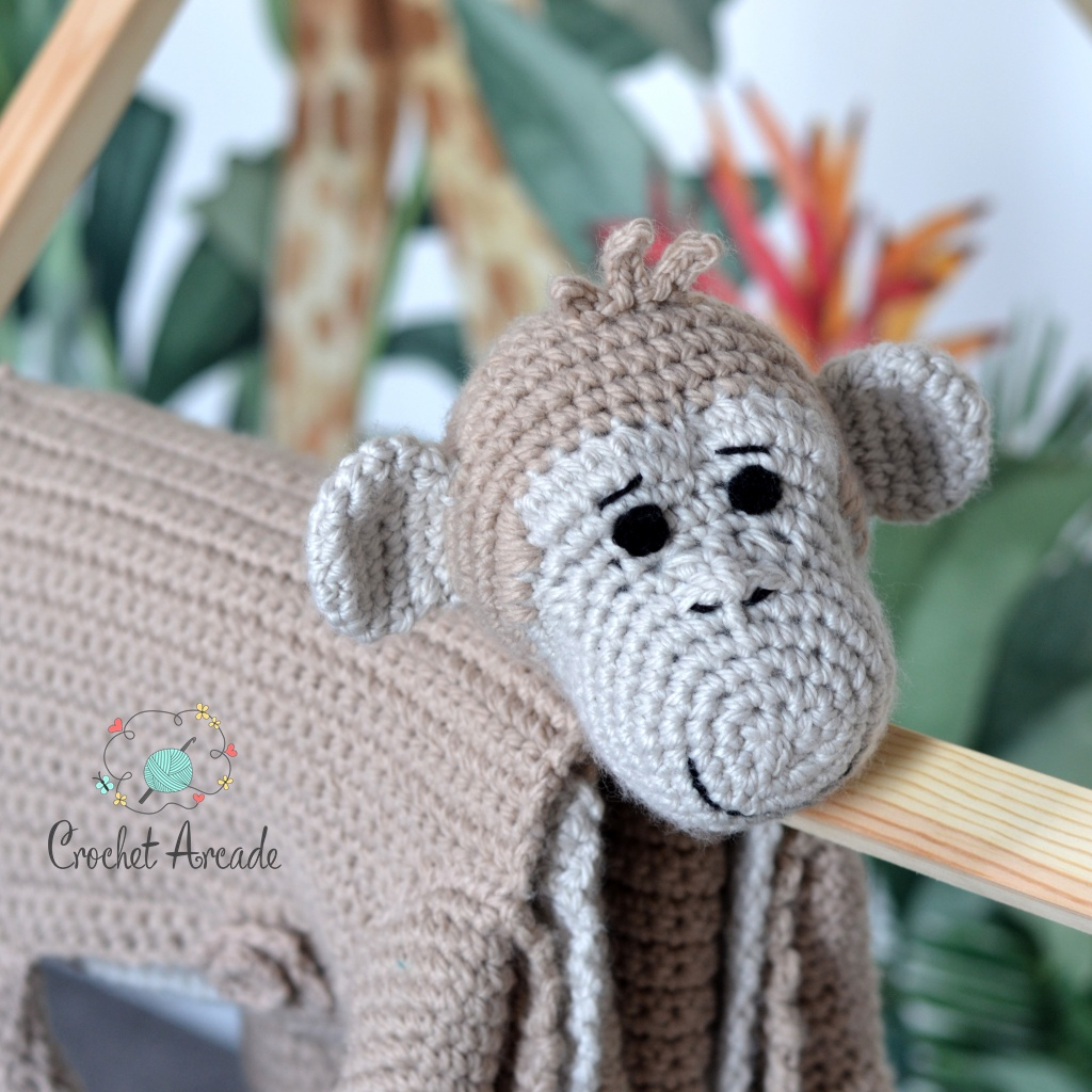 Cuddle And Play Monkey Baby Blanket Crochet Pattern Crochet Arcade