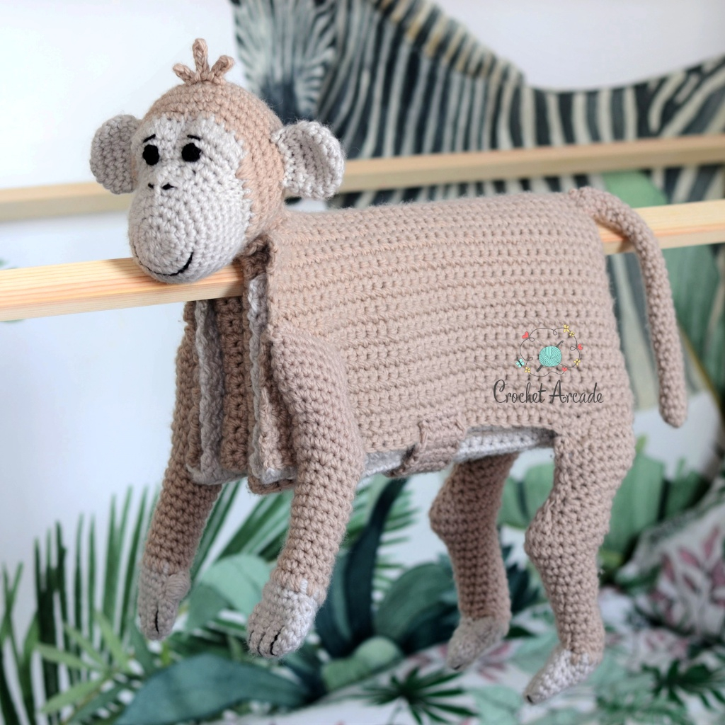 Cuddle And Play Monkey Baby Blanket Crochet Pattern Crochet Arcade