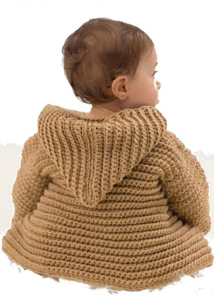 Digital Download PDF Vintage Crochet Pattern Baby s Chunky Cardigan 