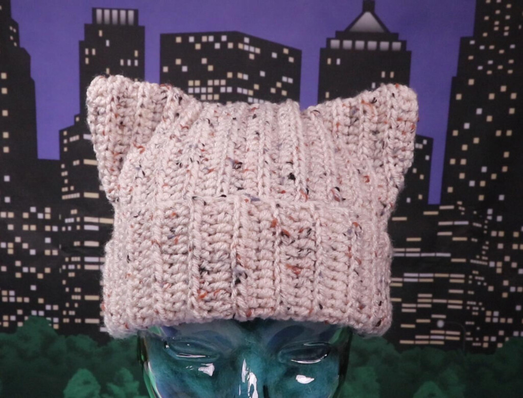 Easiest Crochet Hat For Beginners The Cat Ear Hat FREE Crochet 