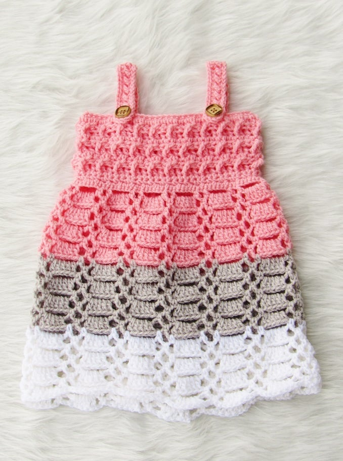 Easy Crochet Baby Dress Free Pattern Cotton Candy Dress Crochet Dreamz