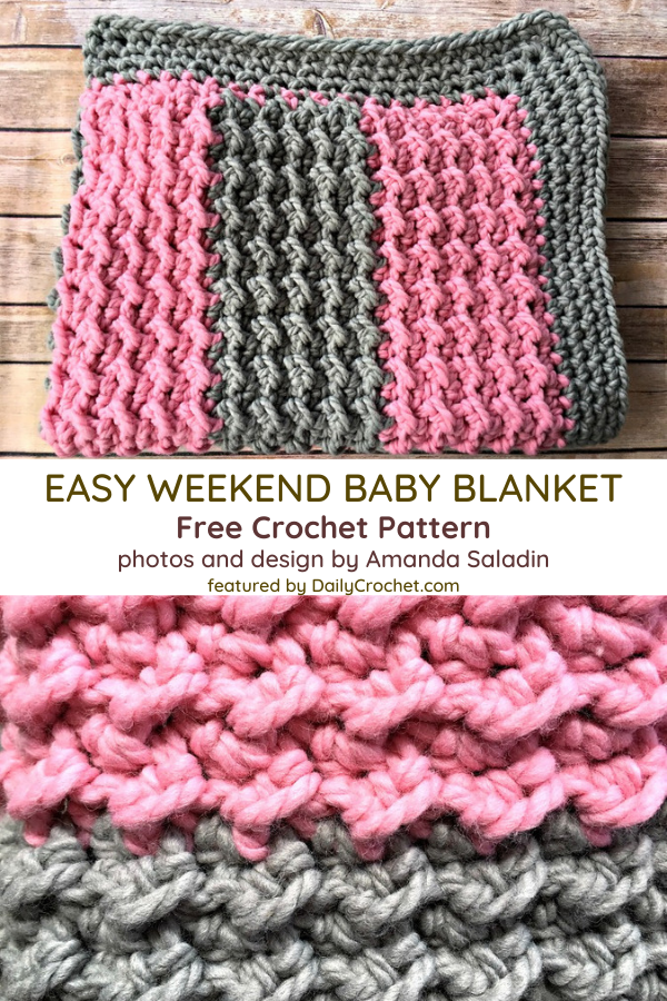 Easy Super Bulky Yarn Baby Blanket Pattern Daily Crochet