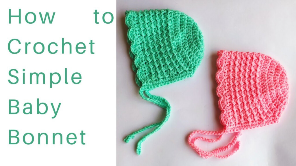 Fast And Easy Crochet Baby Bonnet Tutorial Toyslab Creations YouTube