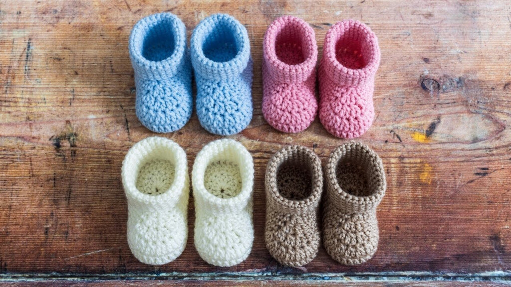 FAST Crochet Baby Booties BEGINNER Friendly EASY Tutorial YouTube