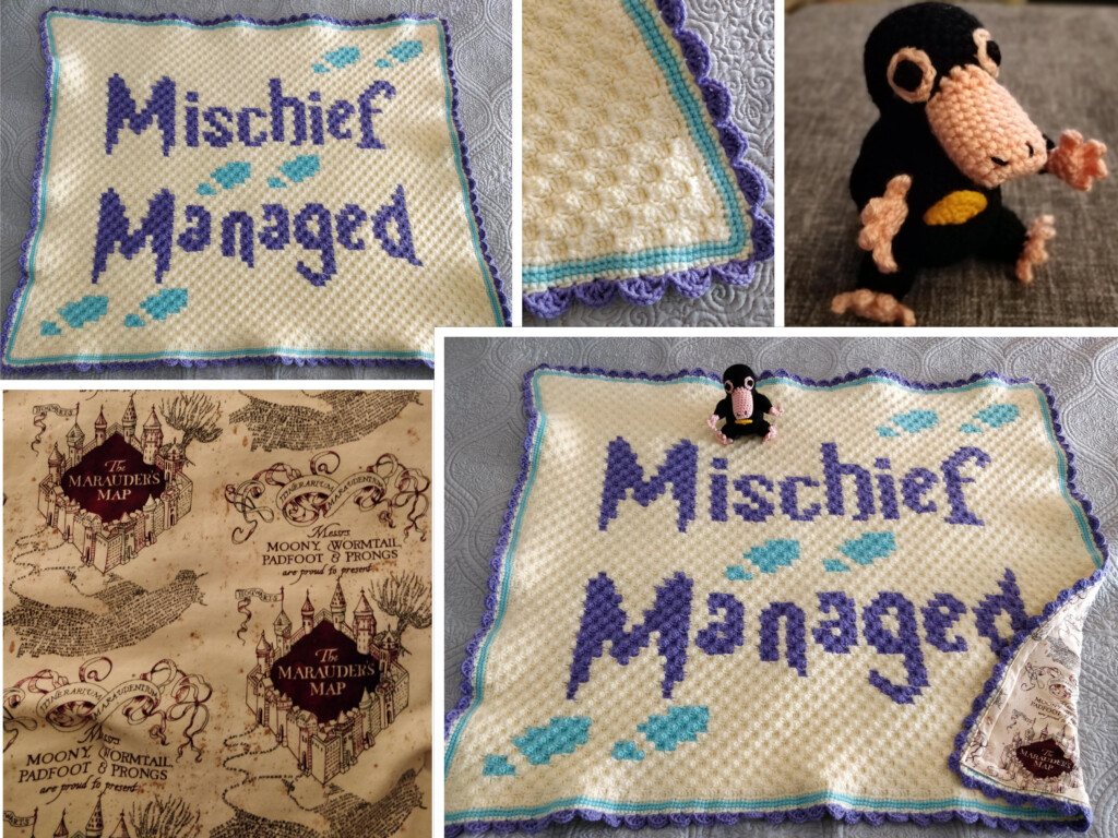 Finished A Baby Blanket And Niffler For My Cousin s Magical World Of 