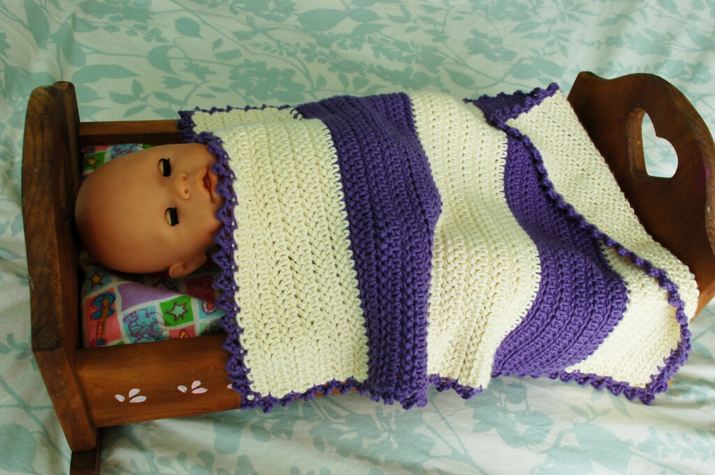 Free Baby Doll Blanket Crochet Patterns Simple Newborn