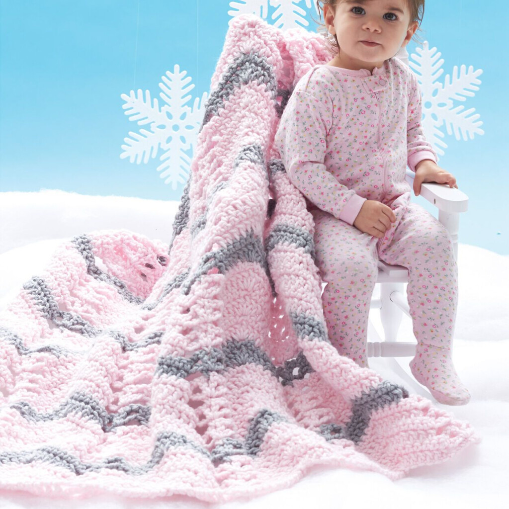 Free Bernat Quick Coziest Crochet Blanket Pattern Baby Blanket 