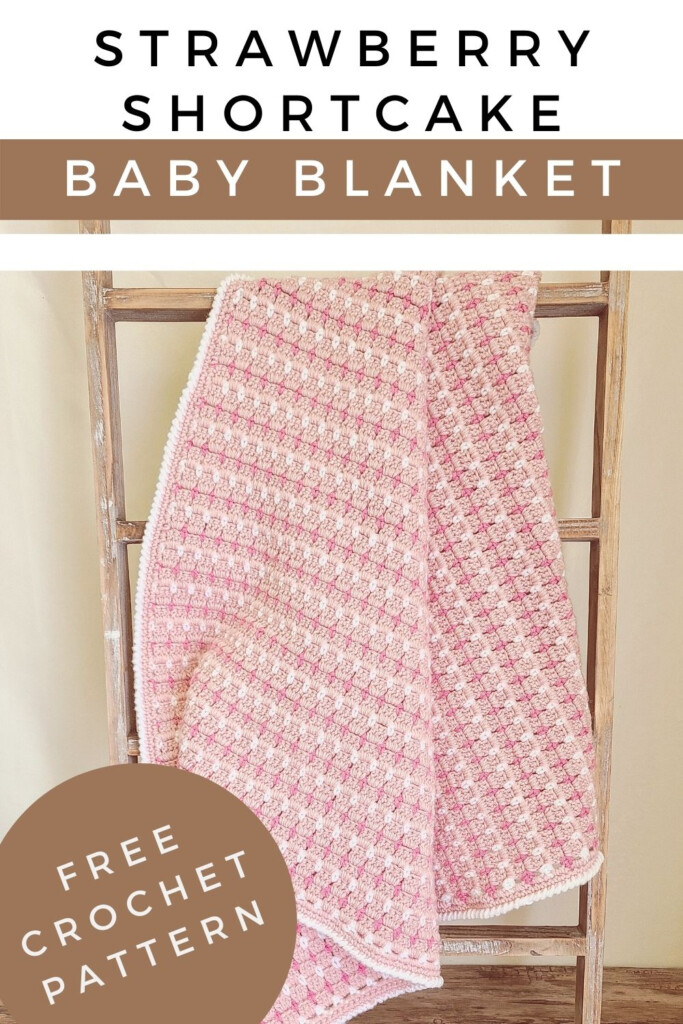 Free Block Stitch Baby Blanket Pattern The Strawberry Shortcake