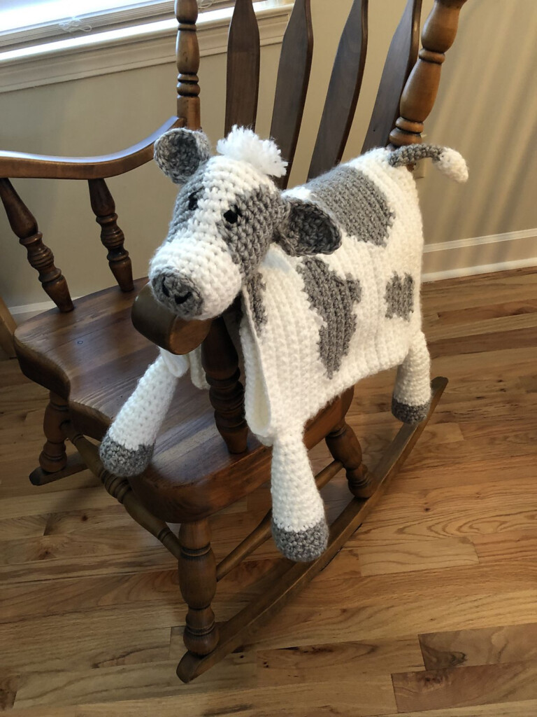 Free Crochet Cow Blanket Pattern These Patterns Are A Pdf And You Will 