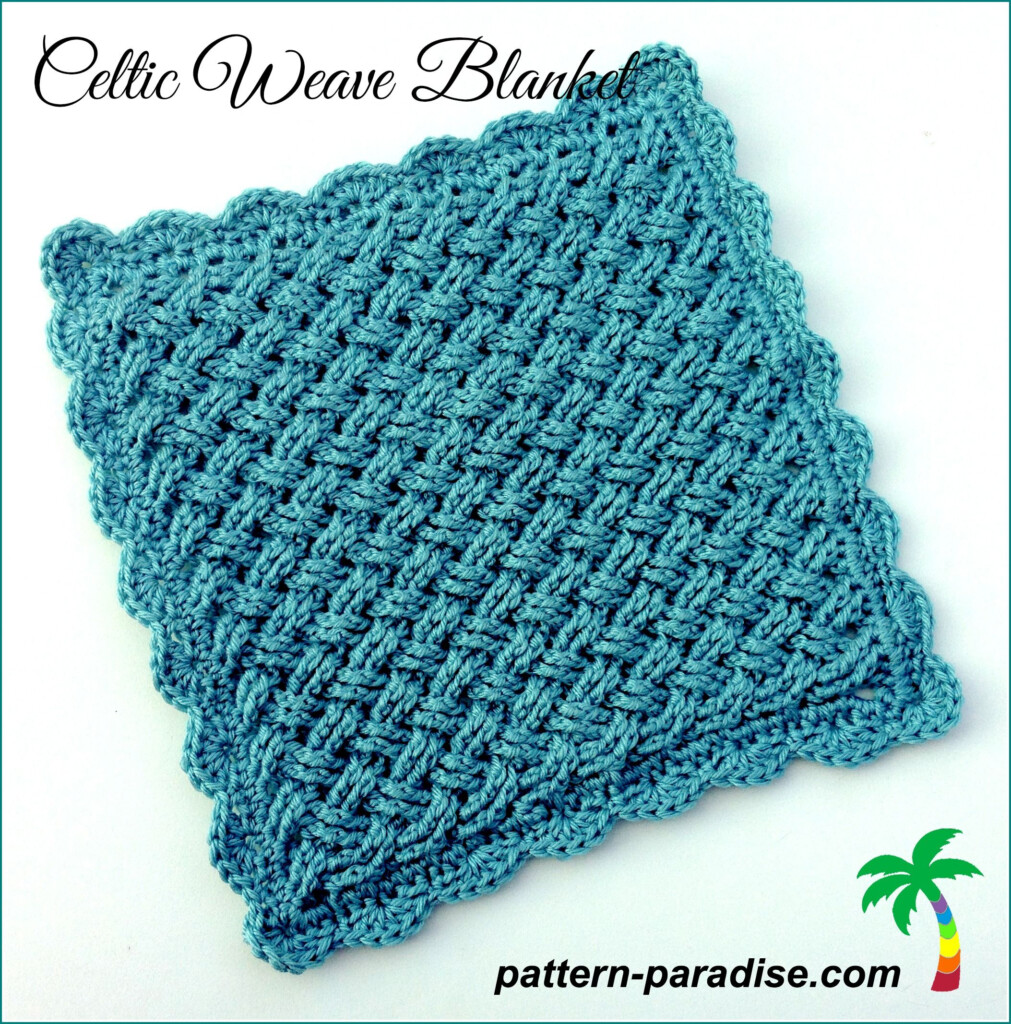 FREE Crochet Pattern Celtic Weave Blanket Pattern Paradise Afghan 