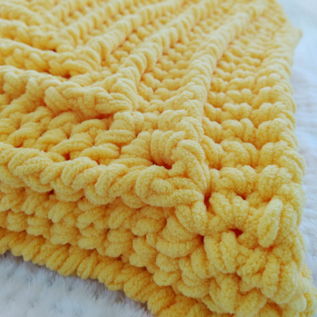Free Crochet Pattern For Baby Blanket Using Chenille Yarn Aldi Yarn 