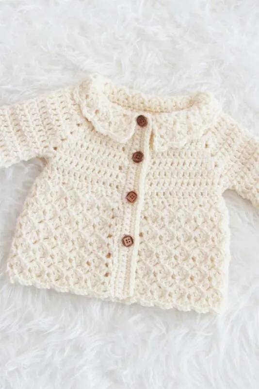Free Crochet Pattern For Baby Cardigan Crochet Dreamz