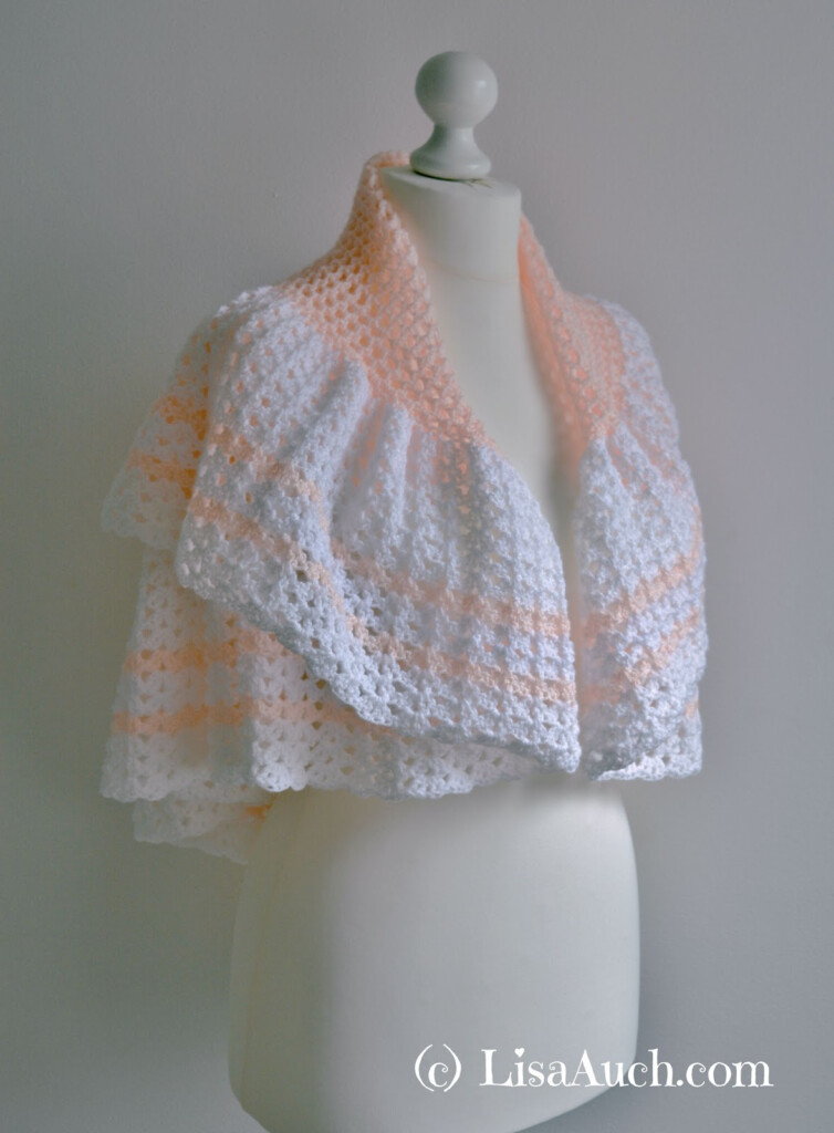 FREE Crochet Pattern To Make A Beautiful Circular Crochet Baby Shawl