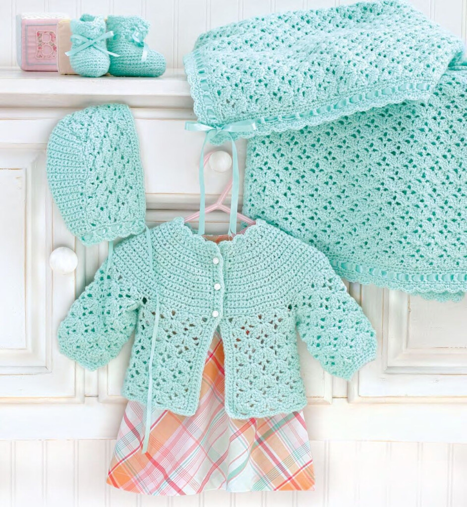 Free Crochet Patterns For Baby Layette Sets