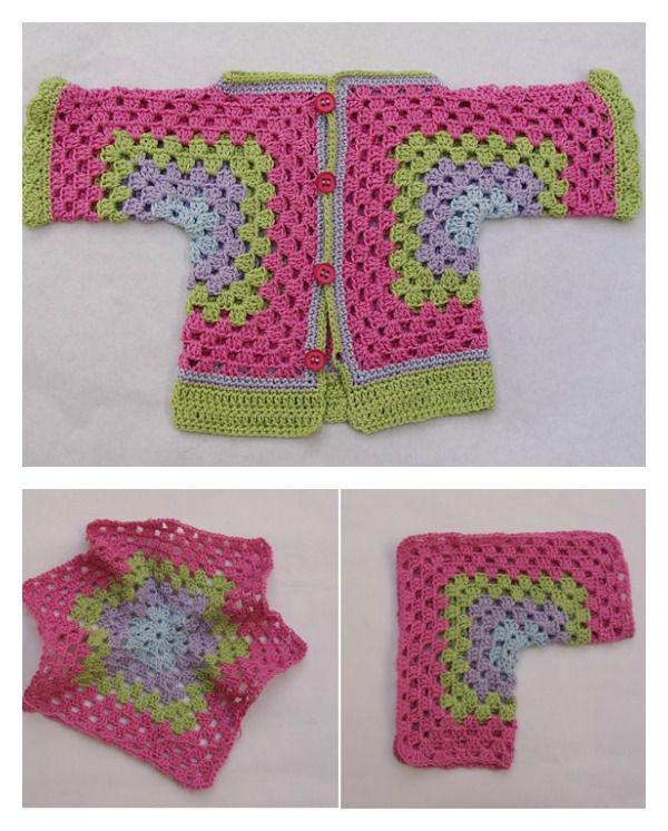 Free Hexagon Cardigan Crochet Pattern