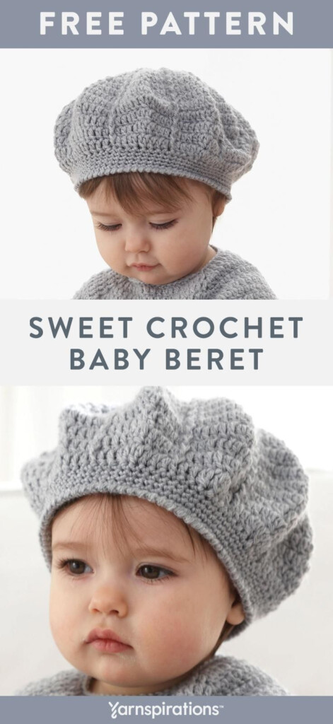 Free Patons I Heart My Dress Beret Crochet Pattern Crochet Baby Hat 