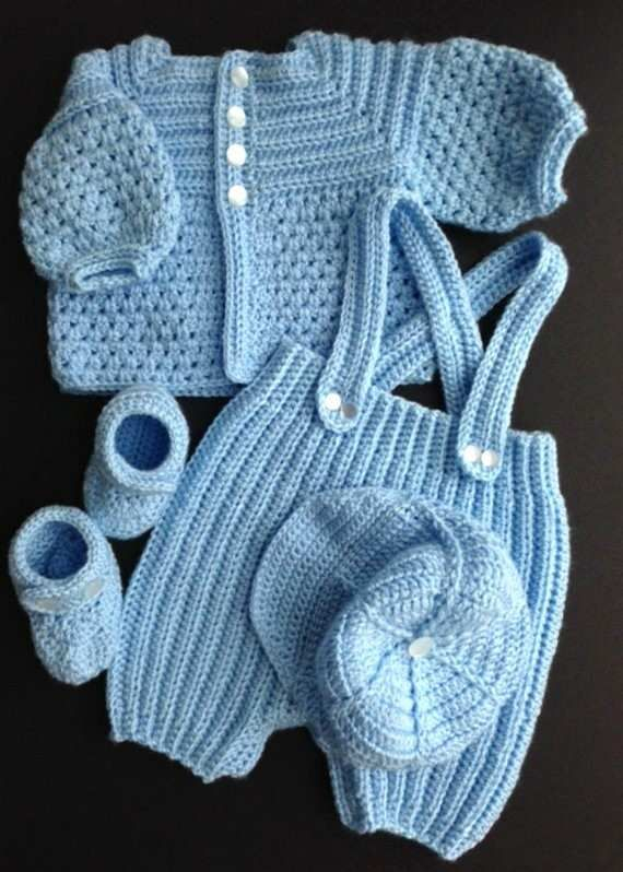 Free Printable Crochet Pattern For Baby Boy Romper