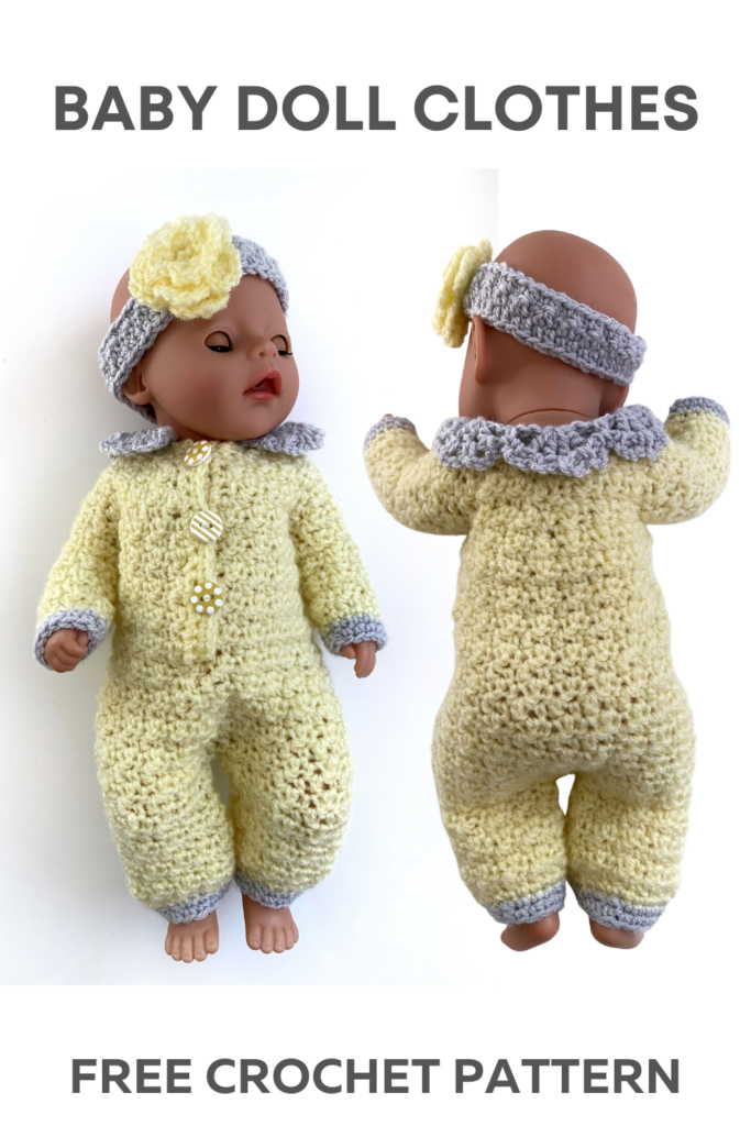 Free Sweet Lemon Baby Dolls Onesie Crochet Pattern Hookfully 