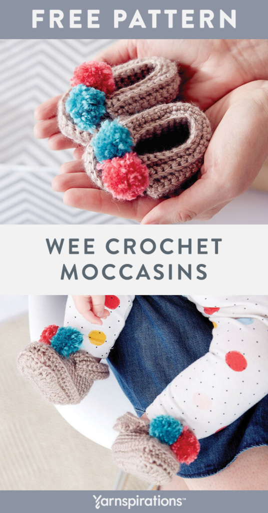Free Wee Crochet Moccasins Pattern Using Bernat Softee Baby Yarn Artofit