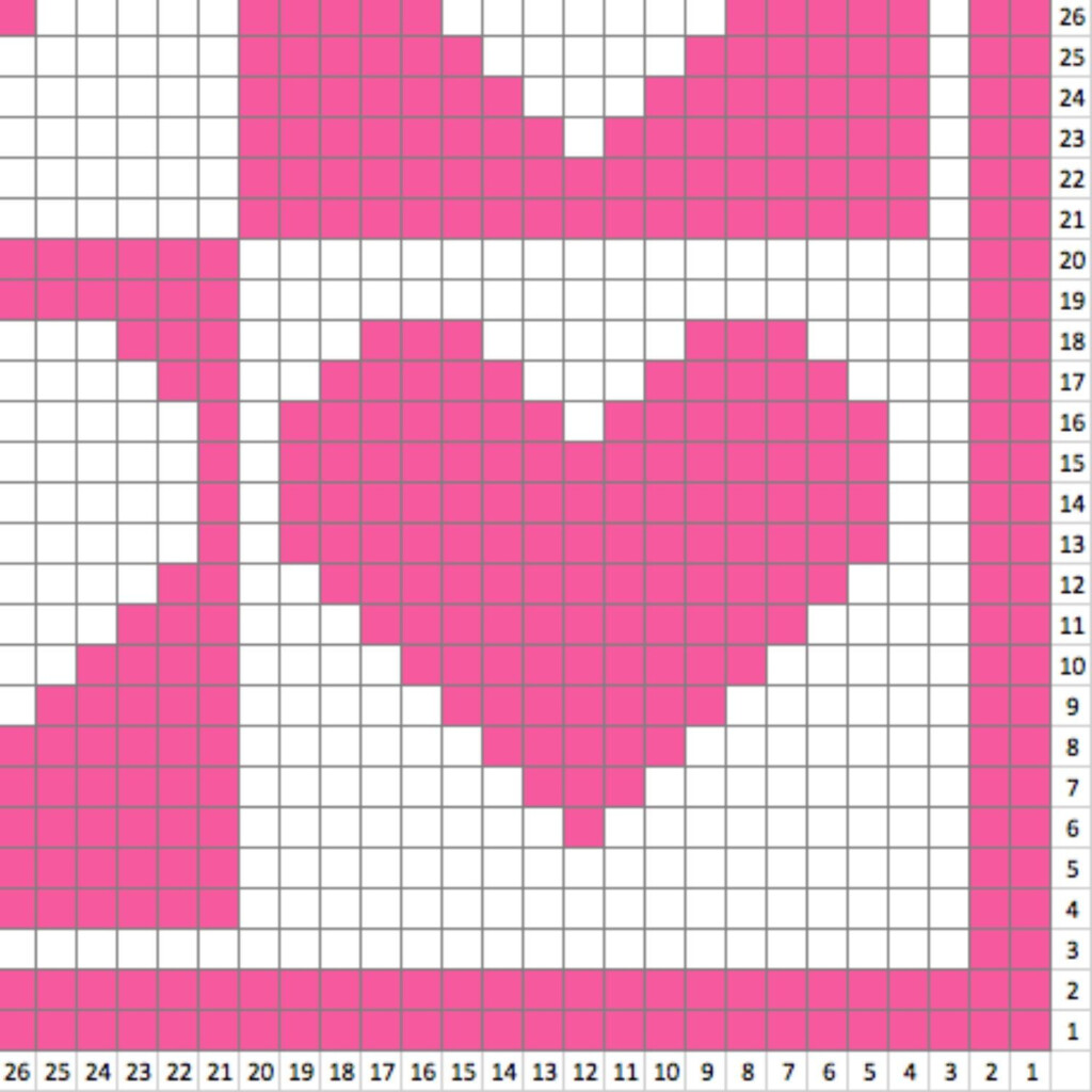Hearts Baby Blanket C2C Crochet Pattern Blanket Crochet Heart 