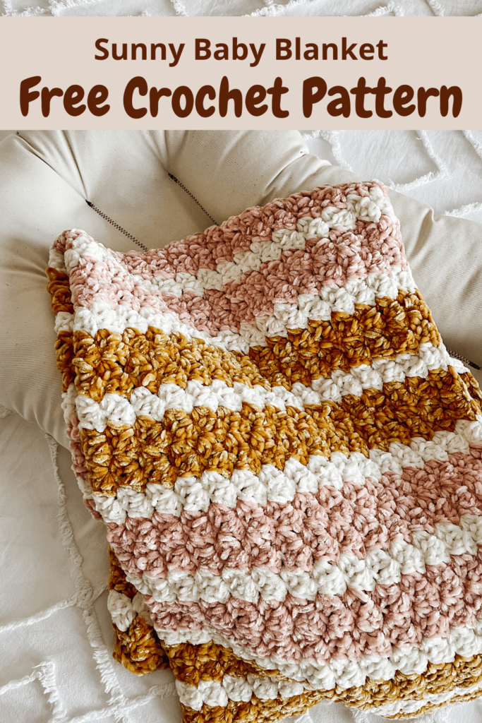 How To Crochet A Baby Blanket With Velvet Yarn Sunny Blanket CJ 