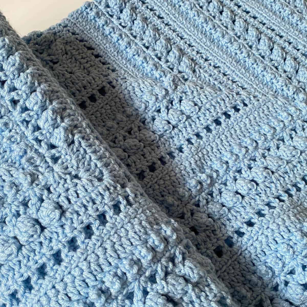 How To Crochet Baby Shower Blanket Tutorial The Crochet Crowd