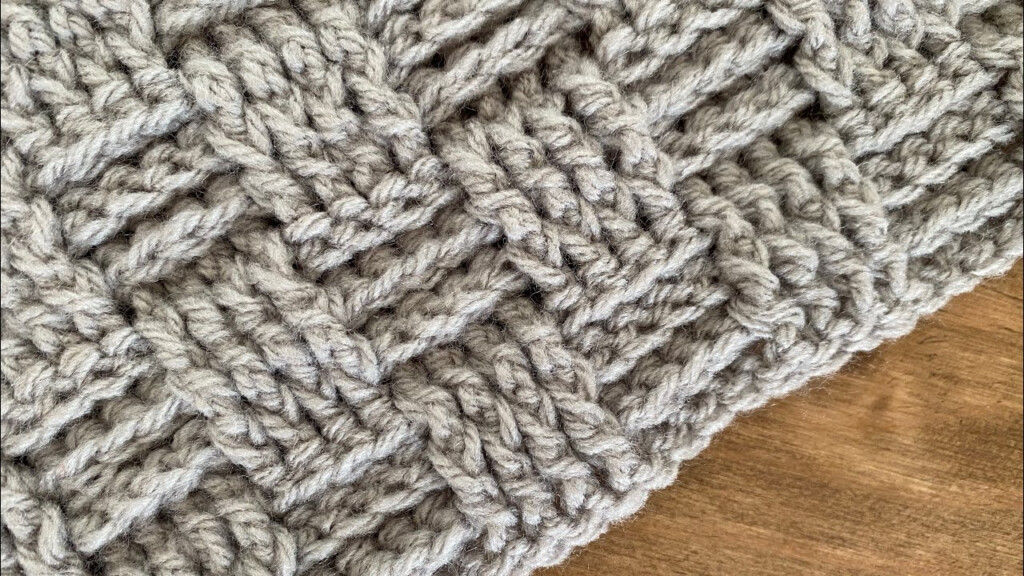 How To Crochet Basket Weave Stitch Baby Blanket YouTube