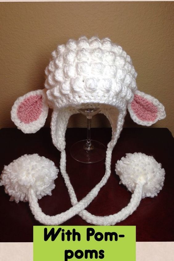 Lamb Hat Pattern By Sarah Zimmerman Crochet Hats Crochet Baby 