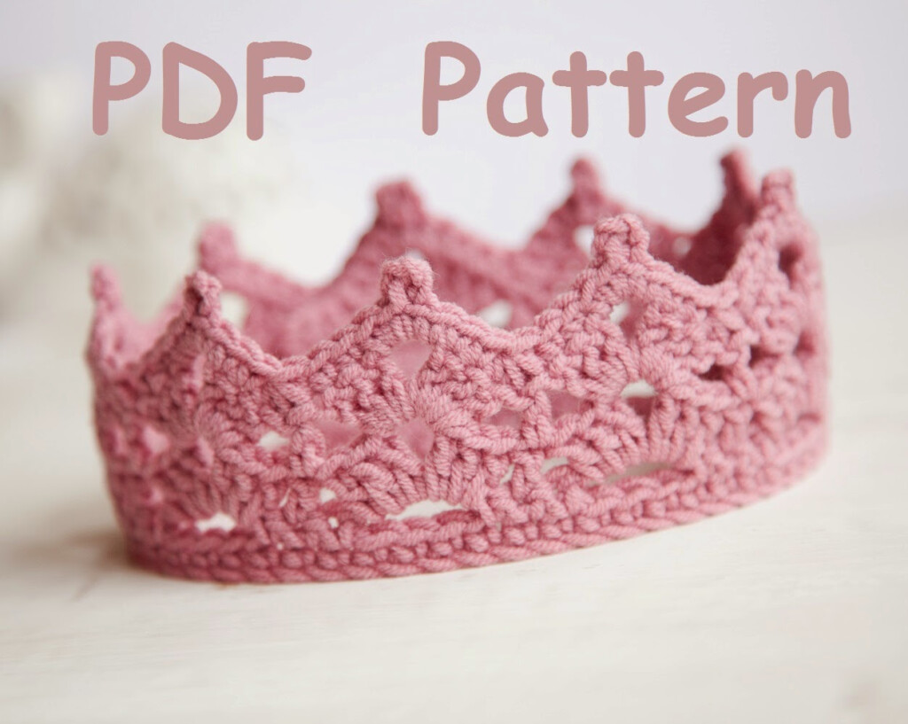 Lana Creations Crochet Baby Crown Pattern Princess Or Prince Crown 