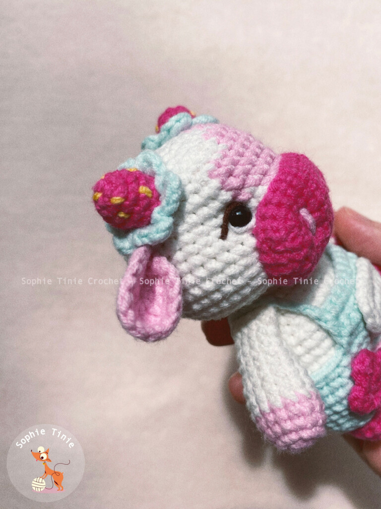 Low sew Cow Crochet Pattern Asari The Gamie Cow Amigurumi Cow PDF 