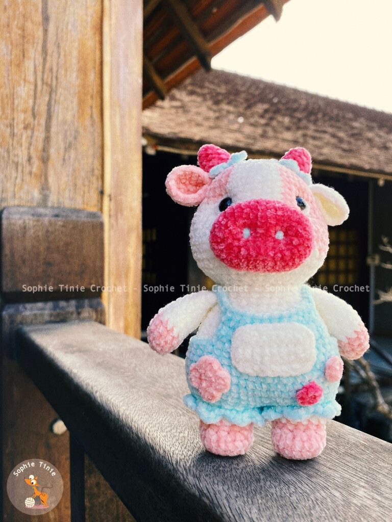 Low sew Cow Crochet Pattern Asari The Gamie Cow Amigurumi Cow PDF 