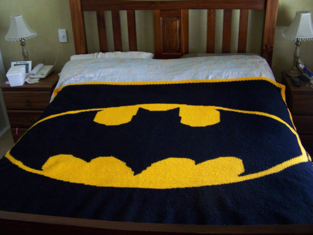 Maybe This Could Be Your Next Crochet Project Crochet Batman Blanket 