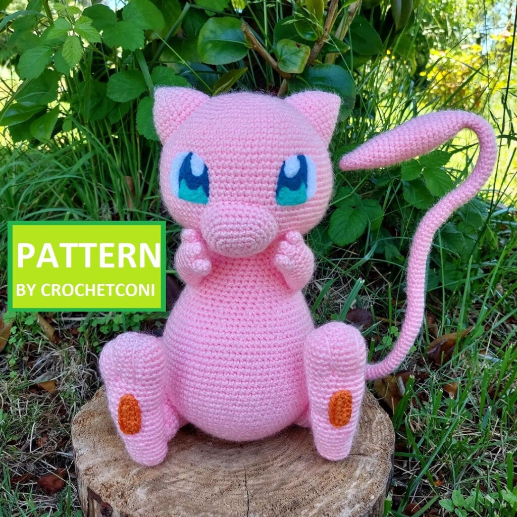 Mew Crochet Pattern PDF Plushie Amigurumi Pattern In English Etsy