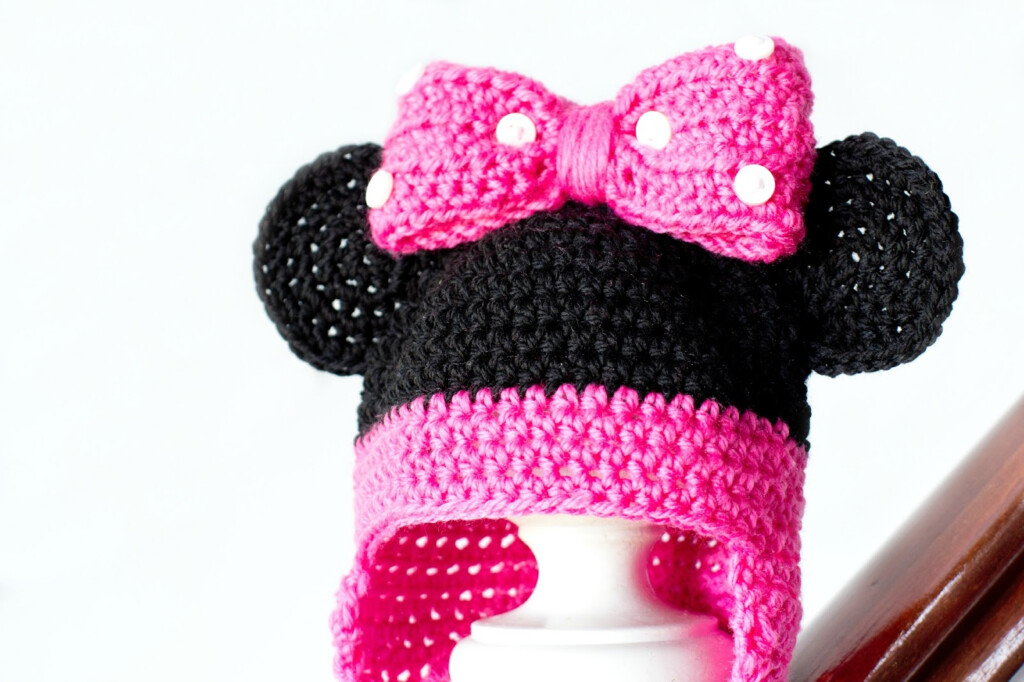 Minnie Mouse Inspired Baby Hat Crochet Pattern Hopeful Honey