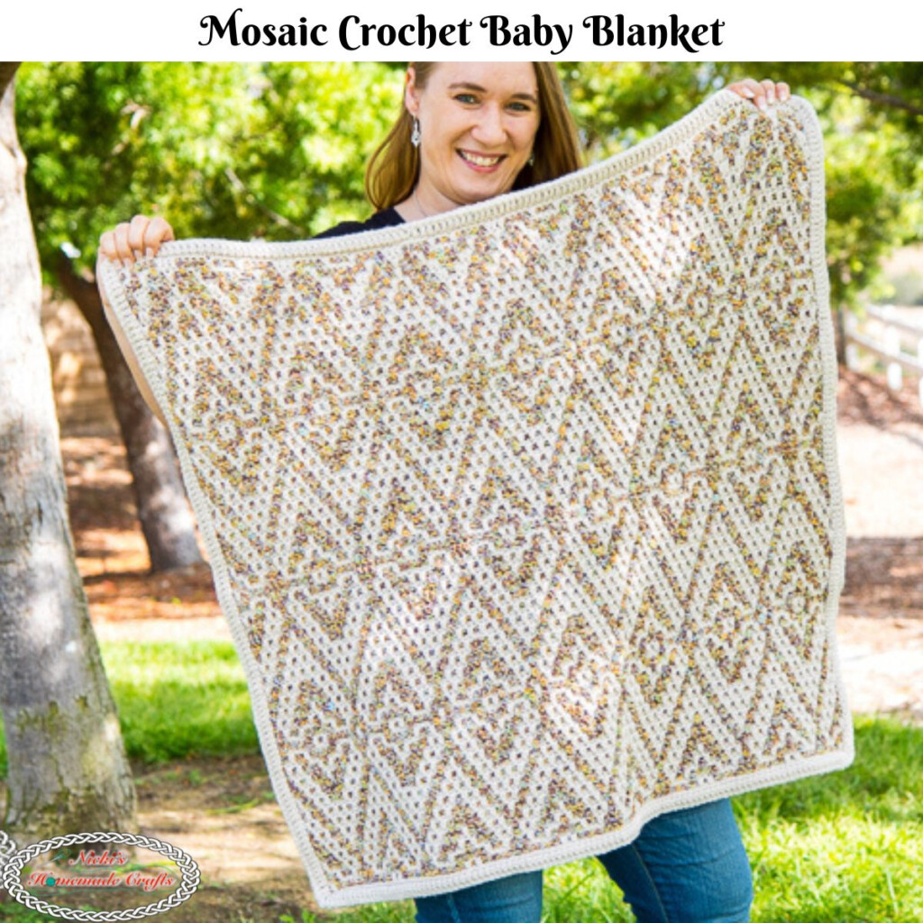 Mosaic Baby Blanket Crochet Pattern Atelier yuwa ciao jp