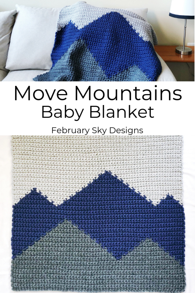 Move Mountains Baby Blanket Free Crochet Pattern Baby Blanket Pattern 