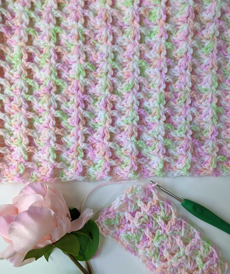 New Crochet Bernat Baby Blanket Yarn Pattern Monet Craft Mart