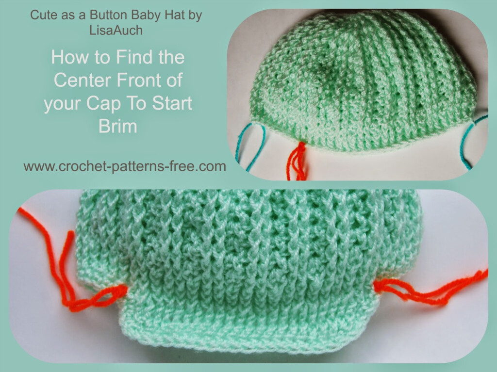 NEW CROCHET PATTERN FOR BABY HAT WITH BRIM Crochet