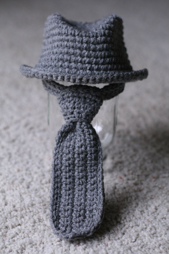 Newborn 3 Months Fedora Hat Neck Tie Set By LoveMeRaggedbyTracy Via 