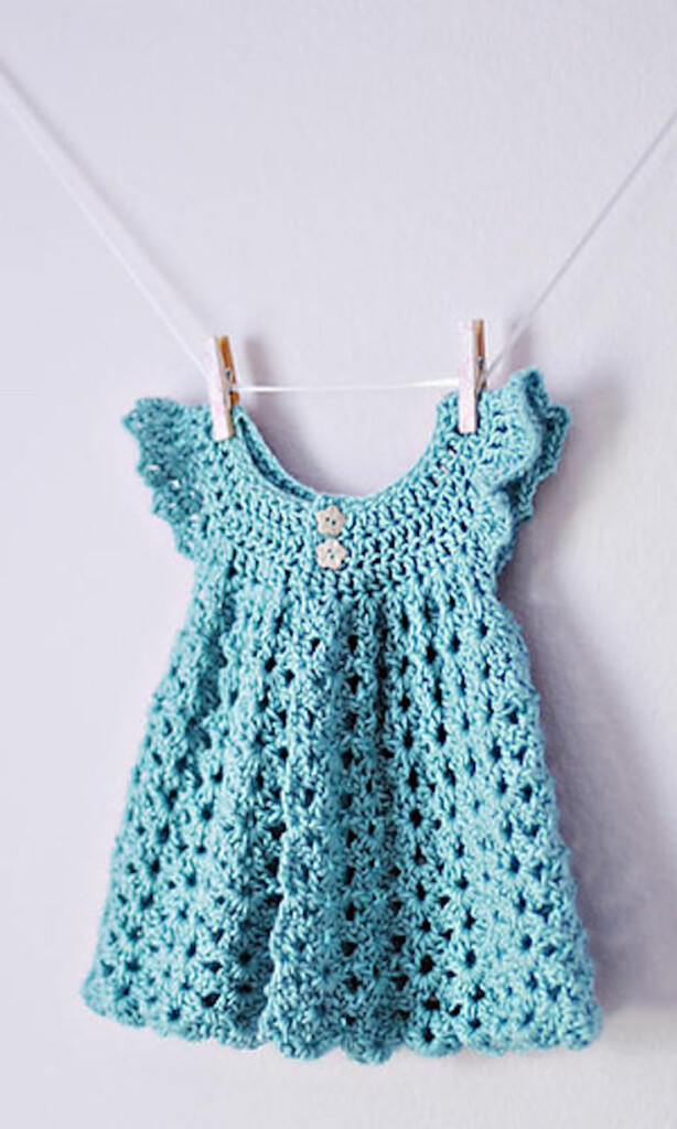 Newborn Crochet Dress Pattern Free Bright And Absolutely Adorable 